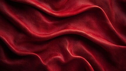 Fototapeta premium A red fabric with a wave pattern