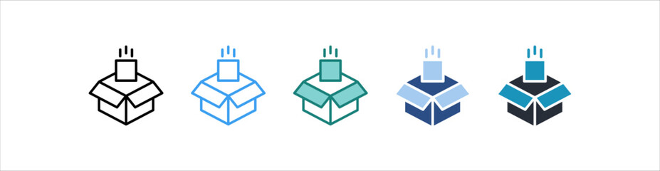 Product Icon In Different Style Vector