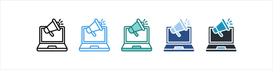 Promotion Icon In Different Style Vector