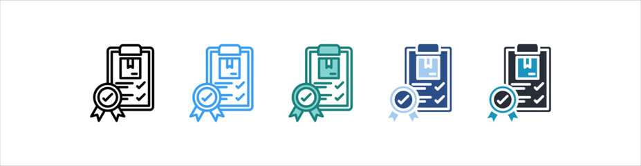 Standard Icon In Different Style Vector
