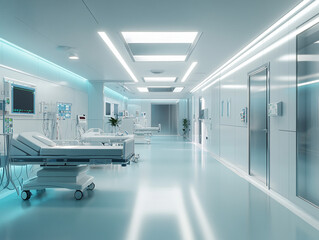 A Modern Hospital Working Room With Advanced Medical Equipments
