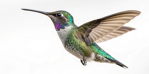 Fototapeta premium Hummingbird Bird Images White Background