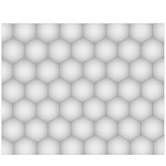 Arrière-plan d'ensemble d'hexagones  de couleur gris dégradé, en ligne, attachés les uns aux autres	