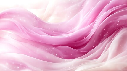 Pink Silk Waves with Soft Light.
