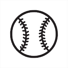 Simple Baseball Icon Vector,
Classic Baseball Line Art,
Minimalist Baseball Outline Design,
Baseball Ball with Stitching Vector,
