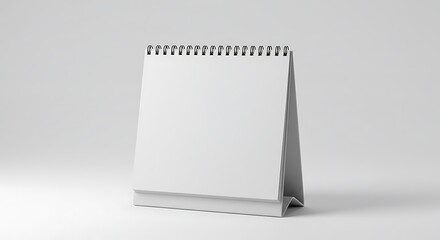 Blank Calendar Standing on Table for Mockup Presentation