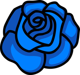 blue and pink flower vector design 