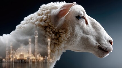 Feast Of Sacrifice: Bakra Eid, Islamic tradition, Hari Raya, Haji ceremony, Eid-e-Qurban, sacred gathering, devotional joy, Al-Adha blessing, prayerful moment, holy celebration, global observance