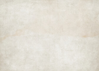 Old vintage paper background texture. Neutral light beige worn paper sheet