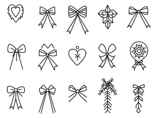 Decoration Streamer line art icon minimalist decoration theme