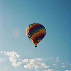 Fototapeta premium Painted Sky and a Balloon A Moment of Tranquility
