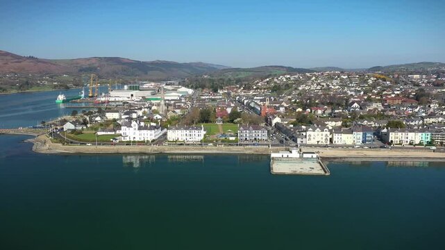 Morning Flight over Warrenpoint, Newry, Northern Ireland, UK