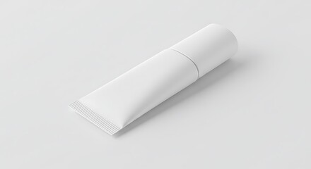 Fototapeta premium White Tube Mockup on White Background for Cosmetic or Medical Product