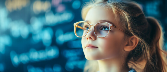 A smart girl deep in thought as she contemplates a challenging scientific problem. The concept of intelligence, curiosity, and critical thinking. Generative AI.
