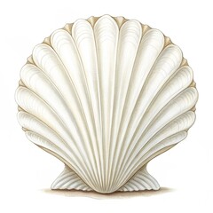 seashell isolated on white background