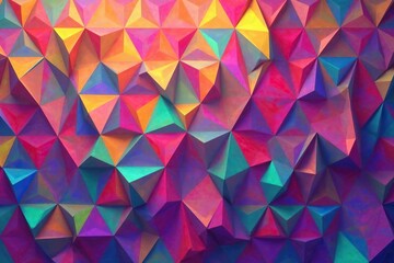 Repeating triangles forming a colorful mosaic, texture, pattern