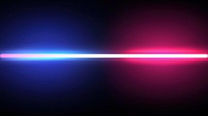 Obraz premium A red and blue light strip.