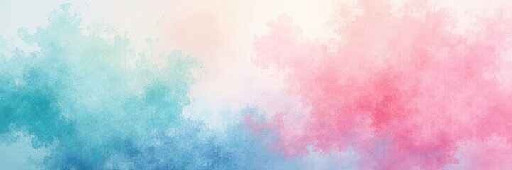 Fototapeta premium Delicate pastel washes blend softly, creating a dreamy watercolor effect , ethereal, texture