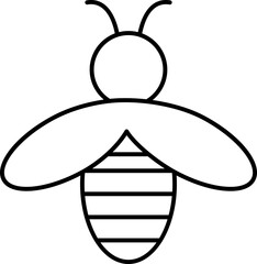 Bee Vector Icon Stock Illustration