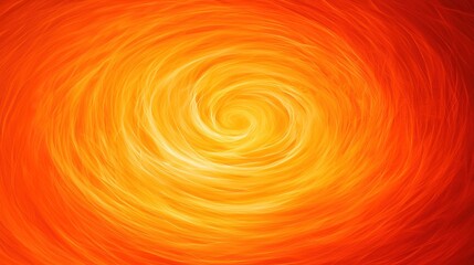 A vibrant, abstract image of a spiral, composed of swirling orange and yellow hues.