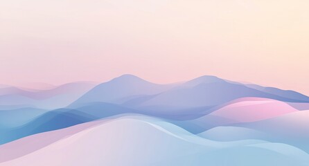 Blurred background with pastel colors, a blue and white gradient. Abstract light bokeh effect. Vector illustration of a blurred natural landscape. Background design for a banner, poster, or presentati