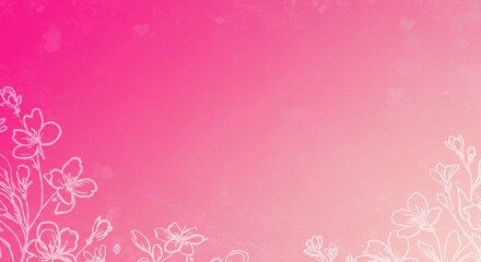 Delicate Pink Floral Background Romantic Spring Blossom Design Wedding Invitation Template