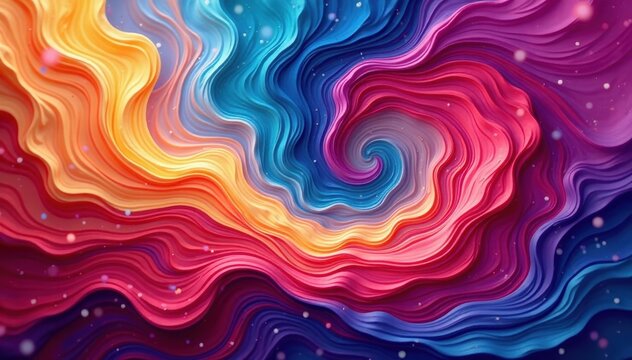 Vibrant hues swirl, abstract forms dance in dynamic interplay , fantasy, creativity, expressionism