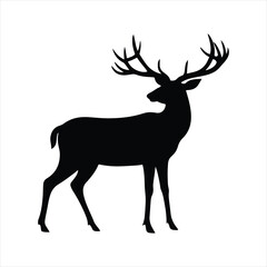 deer silhouette vector.