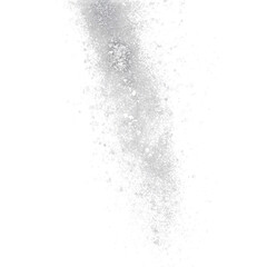 Fototapeta premium White powder falling on black background abstract texture
