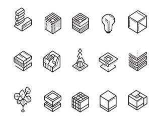 Exclusive Membership line art icon elegant vector illustration