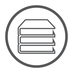 Open book icon pictogram set illustration