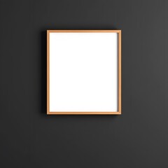 wooden frame on a wall