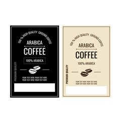 COFEE PACKAGING LABEL