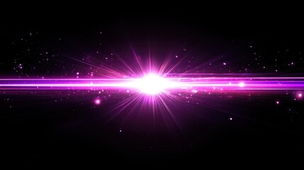 Fototapeta premium purple laser light beam glowing starburst space background