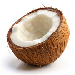 coconut on a white background