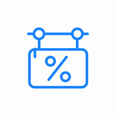 seasonal temporary special discounts icon sign vector