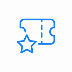 tickets coupon stars featured ticket best deal icon sign vector