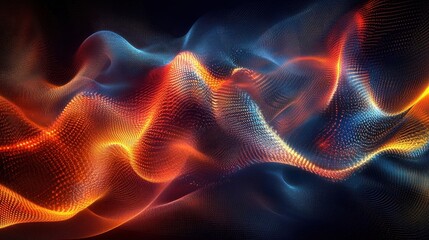 Fototapeta premium abstract wave of light energy and motion