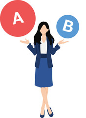 選択するイラスト	
