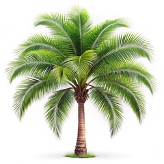 Fototapeta premium palm tree isolated on white background