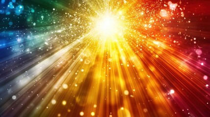 Obraz premium colorful light burst background