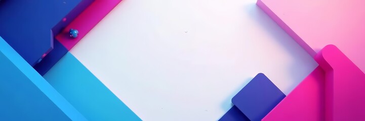 Modern backdrop design with blue and pink geometric shapes, pattern, background, digital