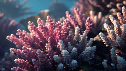 Underwater photography of vibrant coral reef and marine life in an undersea world showcasing ocean conservation and biodiversity