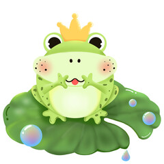 Obraz premium green frog
