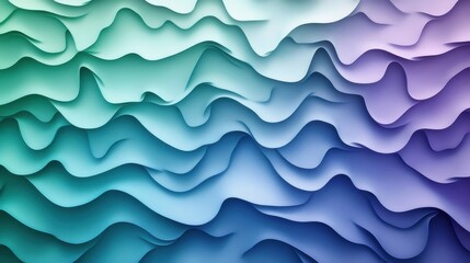 Fototapeta premium abstract wavy background teal purple gradient