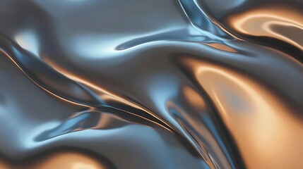 Liquid Metal Abstract Background.