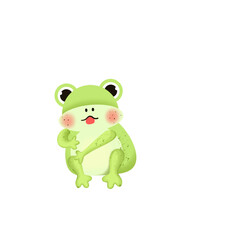 Obraz premium green frog