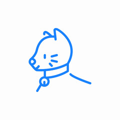 cat collar icon sign vector