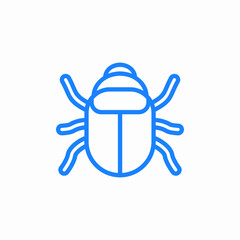colorado beetle icon sign vector
