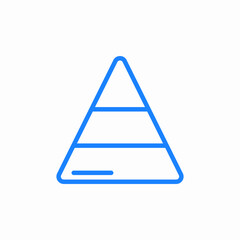 data pyramid icon sign vector